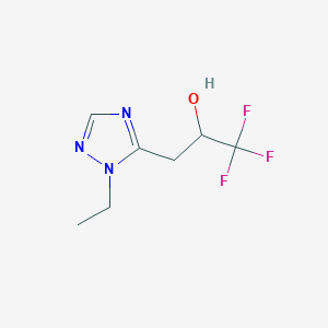 3-(1-Ethyl-1h-1,2,4-triazol-5-yl)-1,1,1-trifluoropropan-2-ol