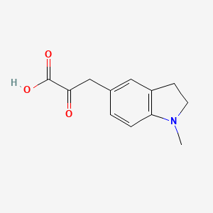 3-(1-Methylindolin-5-yl)-2-oxopropanoic acid