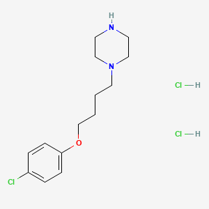 molecular formula C14H23Cl3N2O B1532161 1-[4-(4-Chloro-phenoxy)-butyl]-piperazine dihydrochloride CAS No. 1185293-72-4
