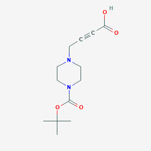 molecular formula C13H20N2O4 B15321633 4-{4-[(Tert-butoxy)carbonyl]piperazin-1-yl}but-2-ynoicacid 