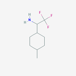 molecular formula C9H16F3N B15321649 2,2,2-Trifluoro-1-(4-methylcyclohexyl)ethan-1-amine 