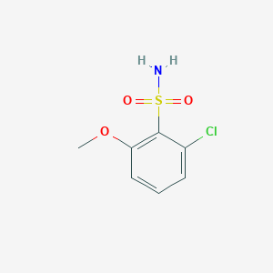 molecular formula C7H8ClNO3S B15321671 2-Chloro-6-methoxybenzenesulfonamide CAS No. 82020-50-6