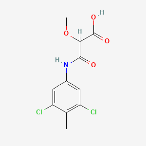 molecular formula C11H11Cl2NO4 B15321675 2-[(3,5-Dichloro-4-methylphenyl)carbamoyl]-2-methoxyaceticacid 