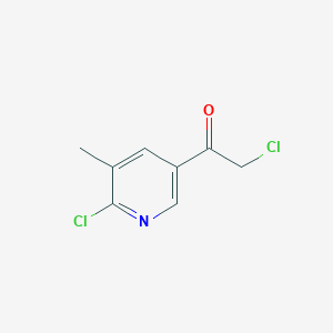 2-Chloro-1-(6-chloro-5-methyl-3-pyridinyl)ethanone