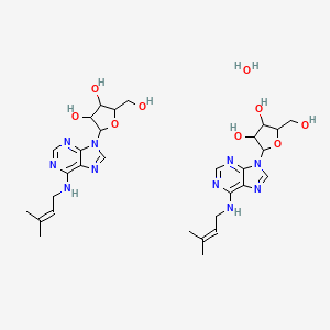 molecular formula C15H21N5O4 B1532174 N-6-(Δ-2-异戊烯基)腺苷半水合物 CAS No. 33156-15-9