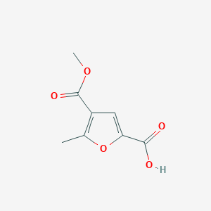 molecular formula C8H8O5 B15321769 4-(Methoxycarbonyl)-5-methylfuran-2-carboxylic acid 