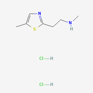 Methyl[2-(5-methyl-1,3-thiazol-2-yl)ethyl]aminedihydrochloride