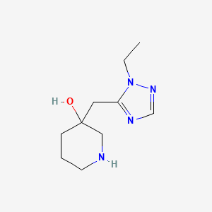 3-((1-Ethyl-1h-1,2,4-triazol-5-yl)methyl)piperidin-3-ol