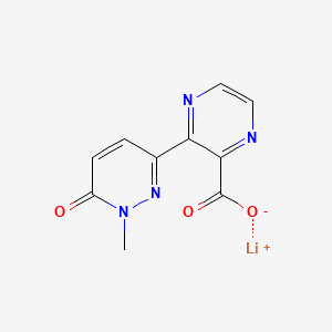 Lithium(1+)3-(1-methyl-6-oxo-1,6-dihydropyridazin-3-yl)pyrazine-2-carboxylate