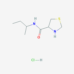 molecular formula C8H17ClN2OS B1532188 N-(丁烷-2-基)-1,3-噻唑烷-4-甲酰胺盐酸盐 CAS No. 1251923-01-9