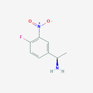 (R)-1-(4-Fluoro-3-nitrophenyl)ethan-1-amine