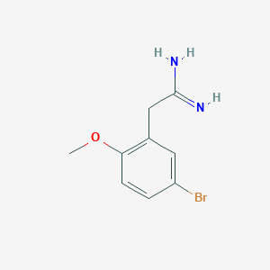 2-(5-Bromo-2-methoxyphenyl)acetimidamide