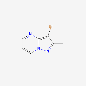 molecular formula C7H6BrN3 B1532198 3-Bromo-2-methylpyrazolo[1,5-A]pyrimidine CAS No. 1159981-96-0