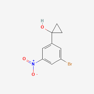 1-(3-Bromo-5-nitrophenyl)cyclopropan-1-ol