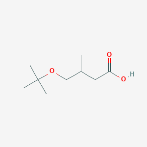 molecular formula C9H18O3 B15322070 4-tert-Butoxy-3-methylbutanoic acid CAS No. 61521-13-9