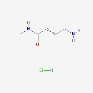molecular formula C5H11ClN2O B1532208 (2E)-4-amino-N-methylbut-2-enamide hydrochloride CAS No. 2034161-83-4