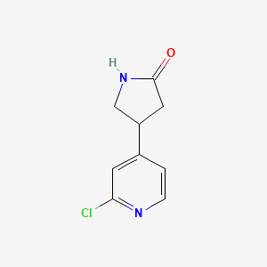 4-(2-Chloropyridin-4-yl)pyrrolidin-2-one