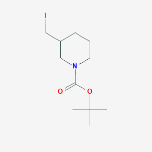 molecular formula C11H20INO2 B153221 Tert-butyl 3-(iodomethyl)piperidine-1-carboxylate CAS No. 253177-03-6