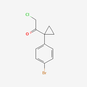 1-[1-(4-Bromophenyl)cyclopropyl]-2-chloroethan-1-one