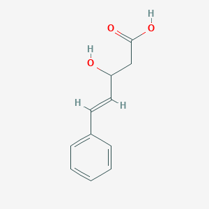 molecular formula C11H12O3 B15322108 3-Hydroxy-5-phenylpent-4-enoic acid CAS No. 61752-38-3