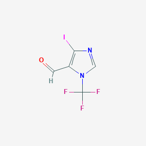 4-iodo-1-(trifluoromethyl)-1H-imidazole-5-carbaldehyde