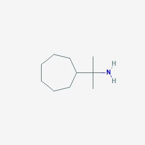 molecular formula C10H21N B15322190 2-Cycloheptylpropan-2-amine 