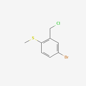 4-Bromo-2-(chloromethyl)-1-(methylsulfanyl)benzene