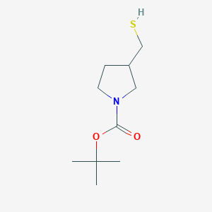 molecular formula C10H19NO2S B153222 叔丁基 3-(巯基甲基)吡咯烷-1-羧酸酯 CAS No. 141699-70-9