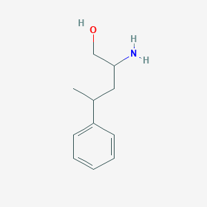 molecular formula C11H17NO B15322224 2-Amino-4-phenylpentan-1-ol 