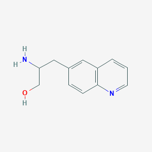 6-Quinolinepropanol, beta-amino-