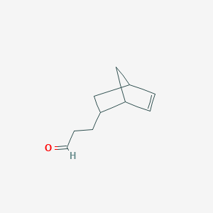 molecular formula C10H14O B15322251 3-{Bicyclo[2.2.1]hept-5-EN-2-YL}propanal CAS No. 371148-19-5