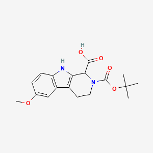 B1532231 Boc-DL-6-methoxy-1,2,3,4-tetrahydronorharman-1-carboxylic acid CAS No. 1219423-55-8