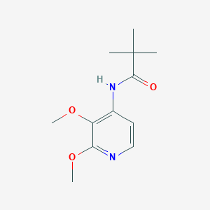 molecular formula C12H18N2O3 B1532233 N-(2,3-Dimethoxypyridin-4-yl)pivalamide CAS No. 1171919-96-2