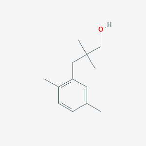 molecular formula C13H20O B15322333 3-(2,5-Dimethylphenyl)-2,2-dimethylpropan-1-ol 