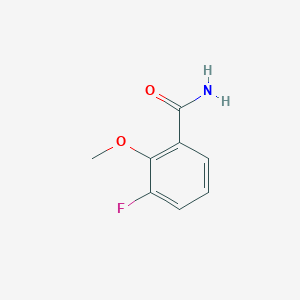 molecular formula C8H8FNO2 B1532235 3-氟-2-甲氧基苯甲酰胺 CAS No. 874830-59-8