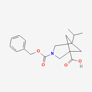 3-((Benzyloxy)carbonyl)-5-isopropyl-3-azabicyclo[3.1.1]heptane-1-carboxylic acid