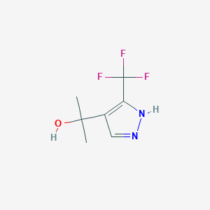 2-(3-(trifluoromethyl)-1H-pyrazol-4-yl)propan-2-ol