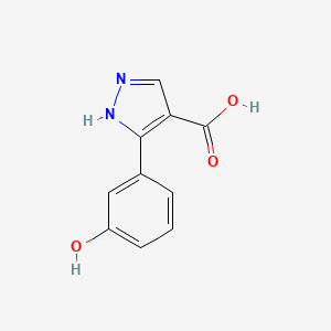 5-(3-hydroxyphenyl)-1H-pyrazole-4-carboxylic acid