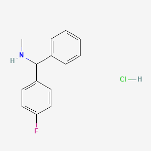 [(4-Fluorophenyl)(phenyl)methyl](methyl)aminehydrochloride