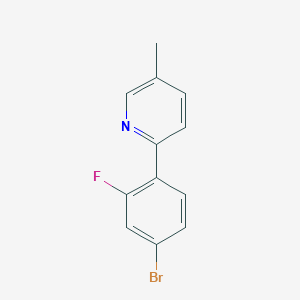 B1532241 2-(4-Bromo-2-fluorophenyl)-5-methylpyridine CAS No. 1187163-97-8
