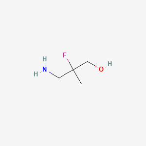 molecular formula C4H10FNO B15322417 3-Amino-2-fluoro-2-methylpropan-1-ol 