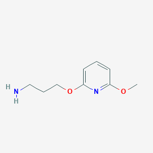 3-((6-Methoxypyridin-2-yl)oxy)propan-1-amine