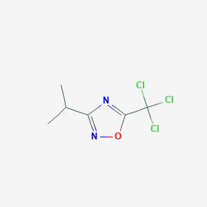 molecular formula C6H7Cl3N2O B1532243 3-异丙基-5-(三氯甲基)-1,2,4-噁二唑 CAS No. 1199-49-1