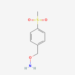 molecular formula C8H11NO3S B15322434 O-[4-(Methylsulfonyl)benzyl]hydroxylamine 