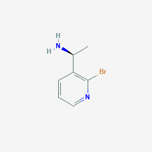 molecular formula C7H9BrN2 B15322451 (S)-1-(2-Bromopyridin-3-yl)ethan-1-amine 