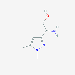 2-amino-2-(1,5-dimethyl-1H-pyrazol-3-yl)ethan-1-ol