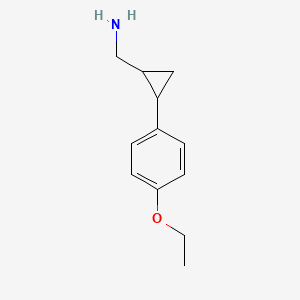 (2-(4-Ethoxyphenyl)cyclopropyl)methanamine