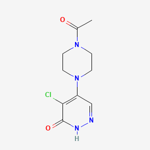 B1532250 5-(4-Acetylpiperazin-1-yl)-4-chloropyridazin-3(2H)-one CAS No. 1243063-00-4