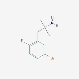 1-(5-Bromo-2-fluorophenyl)-2-methylpropan-2-amine