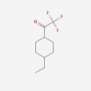 molecular formula C10H15F3O B15322509 1-(4-Ethylcyclohexyl)-2,2,2-trifluoroethan-1-one 